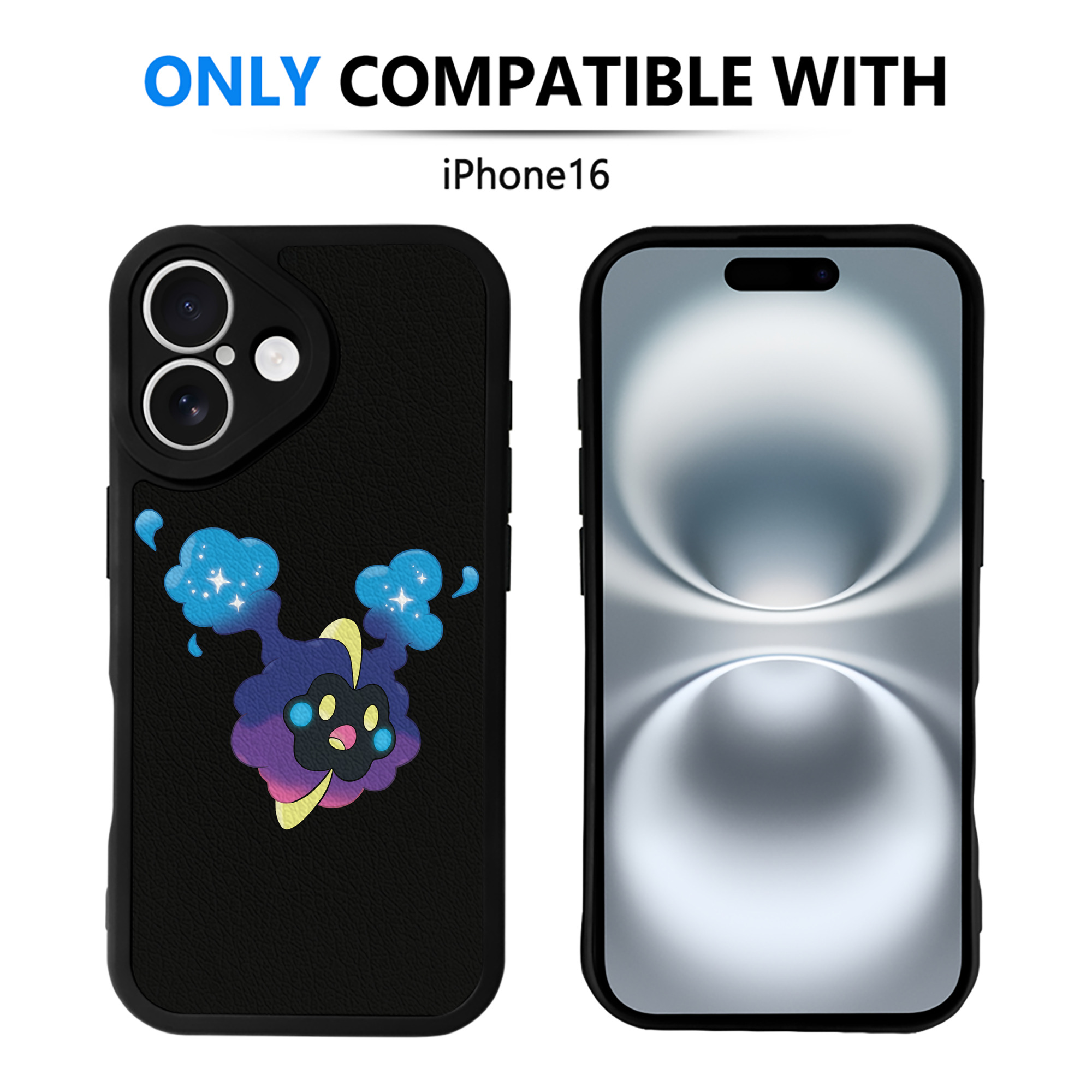 （画像用） ポケットモンスター Pokémon 【iPhone 16シリーズ対応】シリコンスマホケース（レザー調） 材質：シリコン